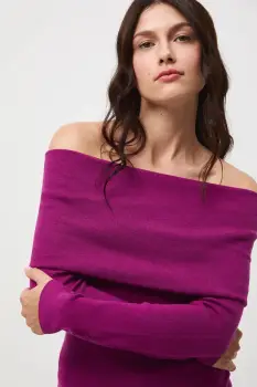 Medicine pulover culoarea violet, light imagine