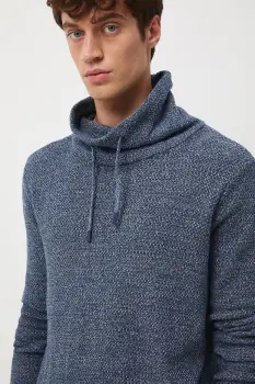 Medicine pulover de bumbac calduros, cu guler imagine