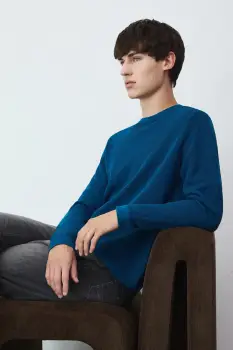 Medicine pulover de bumbac culoarea verde, light imagine