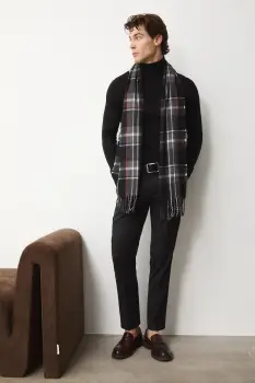 Medicine pulover din lana merino culoarea negru, light, cu guler imagine