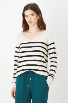 Medicine pulover femei, culoarea bej, light imagine