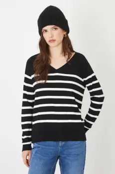 Medicine pulover femei, culoarea negru, light imagine