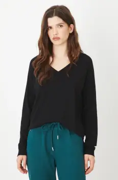 Medicine pulover femei, culoarea negru, light imagine