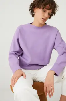 Medicine pulover femei, culoarea violet, light imagine