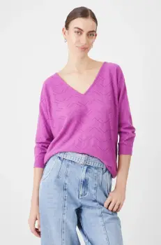 Medicine pulover femei, culoarea violet, light imagine