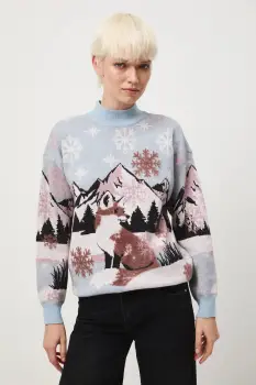 Medicine pulover light, cu turtleneck imagine