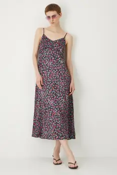 Medicine rochie culoare negru midi evazat imagine