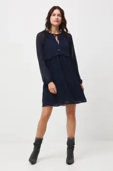 Medicine rochie culoarea albastru marin imagine