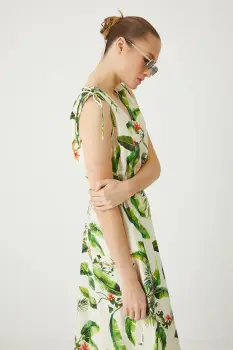 Medicine rochie culoarea bej, midi, evazati imagine