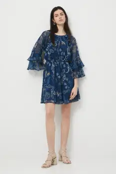 Medicine rochie culoarea bleumarin imagine