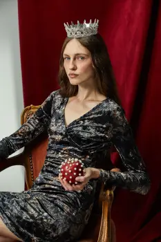 Medicine rochie culoarea negru imagine