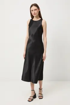 Medicine rochie culoarea negru, midi, evazati imagine