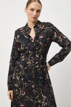 Medicine rochie culoarea negru, midi, evazati imagine