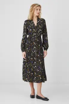 Medicine rochie culoarea negru, midi, evazati imagine