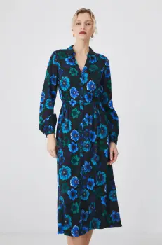 Medicine rochie culoarea negru, midi, evazati imagine