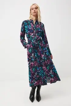 Medicine rochie culoarea negru, midi, evazati imagine