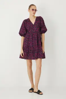 Medicine rochie culoarea negru, mini, oversize imagine