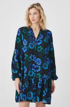 Medicine rochie culoarea negru, mini, oversize imagine