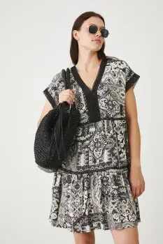 Medicine rochie culoarea negru, mini, oversize imagine