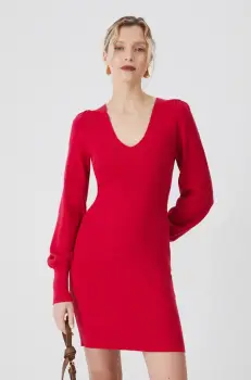 Medicine rochie culoarea roz, mini, mulata imagine