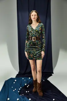 Medicine rochie culoarea turcoaz imagine