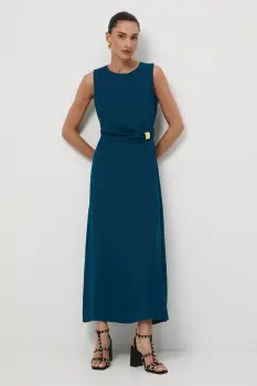 Medicine rochie culoarea verde, maxi, evazati imagine