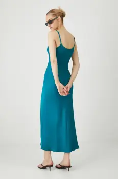 Medicine rochie culoarea verde, midi, mulata imagine