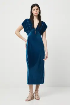 Medicine rochie culoarea verde, midi, mulata imagine