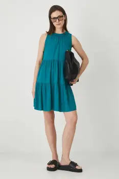 Medicine rochie culoarea verde, mini, oversize imagine