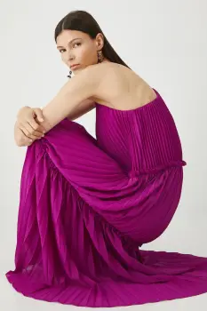 Medicine rochie culoarea violet, maxi, oversize imagine
