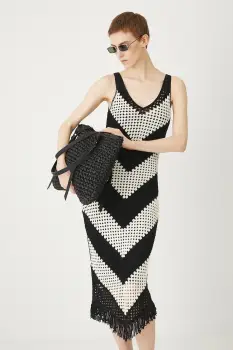 Medicine rochie din bumbac midi, mulata imagine