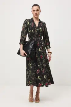 Medicine rochie evazata cu amestec de vascoza imagine