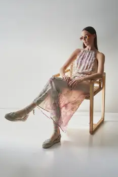 Medicine rochie maxi, evazata imagine