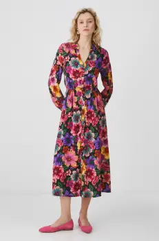 Medicine rochie midi, evazati imagine