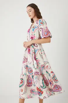 Medicine rochie midi, evazati imagine