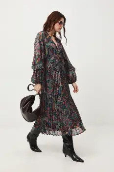 Medicine rochie midi, evazati imagine