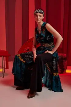 Medicine rochie midi, oversize imagine