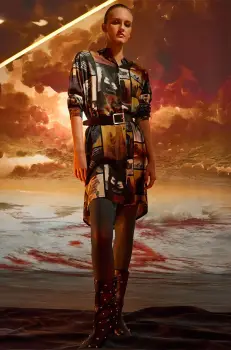 Medicine rochie midi, oversize imagine