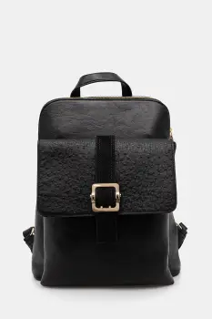 Medicine rucsac culoarea femeilor negru mare neted imagine