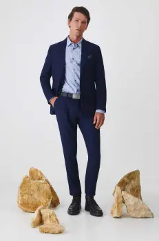 Medicine sacou barbati, culoarea albastru marin imagine