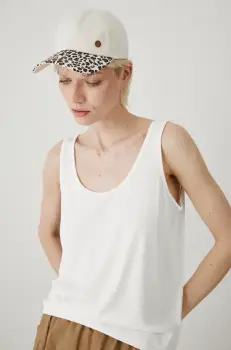 Medicine sapca de baseball din bumbac femei, culoarea bej, modelator imagine