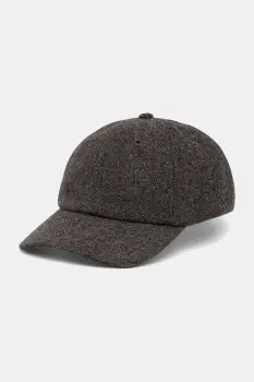 Medicine sapca de lana culoarea bej imagine