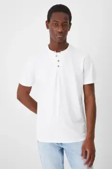 Medicine tricou barbati, culoarea alb, neted imagine