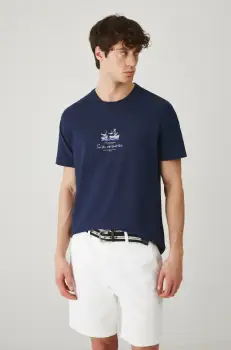 Medicine tricou barbati, culoarea albastru marin, cu imprimeu imagine