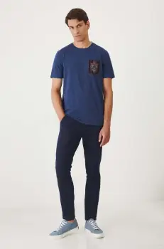 Medicine tricou barbati, culoarea albastru marin, cu imprimeu imagine