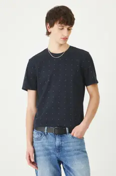 Medicine tricou barbati, culoarea albastru marin, modelator imagine