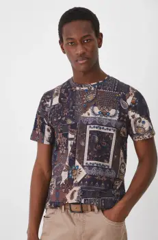 Medicine tricou barbati, culoarea albastru marin, modelator imagine