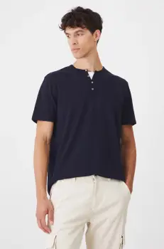 Medicine tricou barbati, culoarea albastru marin, neted imagine