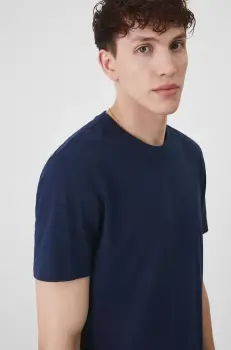 Medicine tricou barbati, culoarea albastru marin, neted imagine