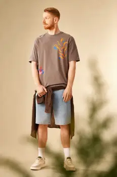 Medicine tricou barbati, culoarea gri, cu imprimeu imagine